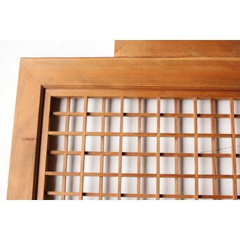 違い組子の欄間 2枚1組　R0462 