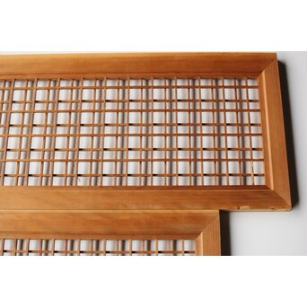 違い組子の欄間 2枚1組　R0462 