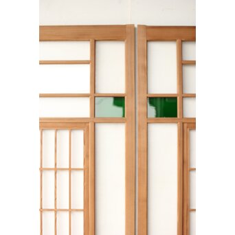 色ガラスと障子の建具 4枚1組　GD0267Y 