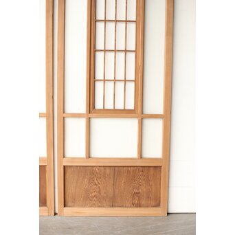 色ガラスと障子の建具 4枚1組　GD0267Y 