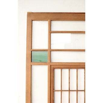 色ガラスと障子の建具 4枚1組　GD0267Y 