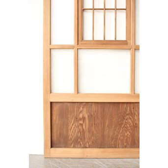 色ガラスと障子の建具 4枚1組　GD0267Y 