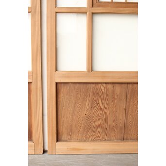 色ガラスと障子の建具 4枚1組　GD0267Y 