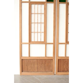 色ガラスと障子の建具 4枚1組　GD0267Y 