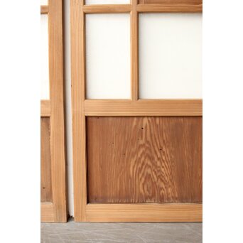 色ガラスと障子の建具 4枚1組　GD0267Y 