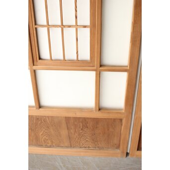 色ガラスと障子の建具 4枚1組　GD0267Y 