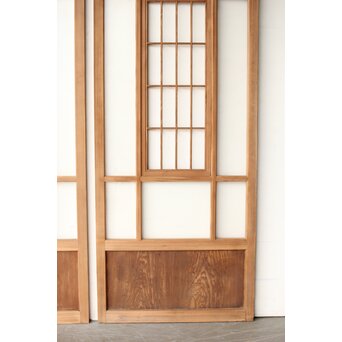 色ガラスと障子の建具 4枚1組　GD0267Y 