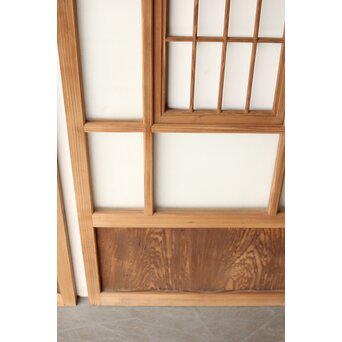 色ガラスと障子の建具 4枚1組　GD0267Y 