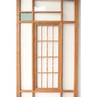 色ガラスと障子の建具 4枚1組　GD0267Y 