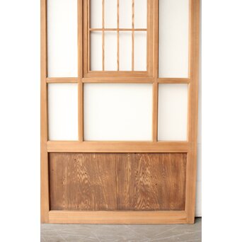 色ガラスと障子の建具 4枚1組　GD0267Y 