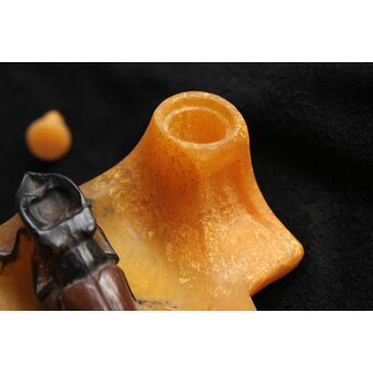 Almeric Walter ワルターガラス 鍬形文インクトレイ　Y058 