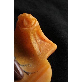 Almeric Walter ワルターガラス 鍬形文インクトレイ　Y058 