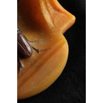 Almeric Walter ワルターガラス 鍬形文インクトレイ　Y058 