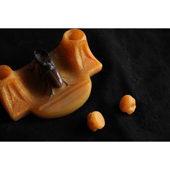 Almeric Walter ワルターガラス 鍬形文インクトレイ　Y058 