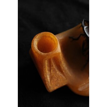 Almeric Walter ワルターガラス 鍬形文インクトレイ　Y058 