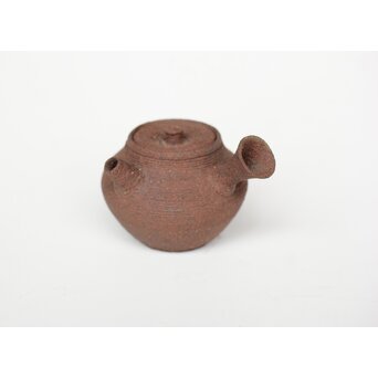 片岡二光 常滑焼 南蛮手急須　P519 