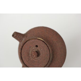 片岡二光 常滑焼 南蛮手急須　P519 