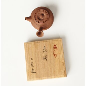 片岡二光 常滑焼 南蛮手急須　P520 