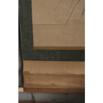 キリスト教徒 定方塊石【御聖像】共箱 紙本掛軸　Z580 