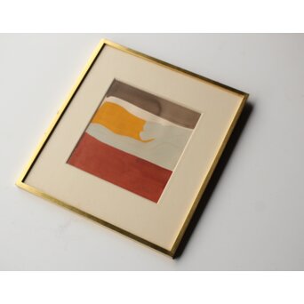 大沢昌助【寝る女】水彩額装　Z582 