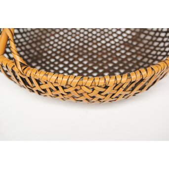 飯塚琅玕斎 竹工芸 籠　U369 