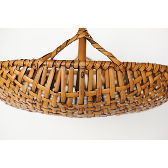 飯塚琅玕斎 竹工芸 籠　U369 