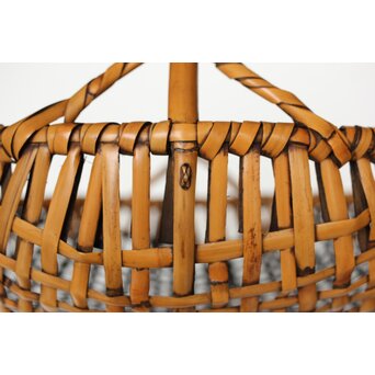 飯塚琅玕斎 竹工芸 籠　U369 