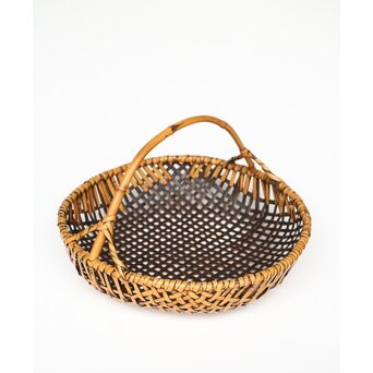 飯塚琅玕斎 竹工芸 籠　U369