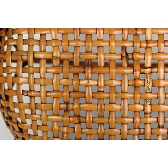 飯塚琅玕斎 竹工芸 籠　U369 