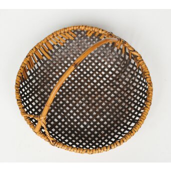 飯塚琅玕斎 竹工芸 籠　U369 