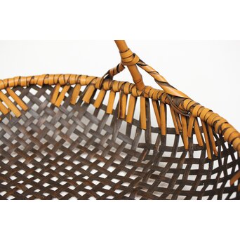 飯塚琅玕斎 竹工芸 籠　U369 