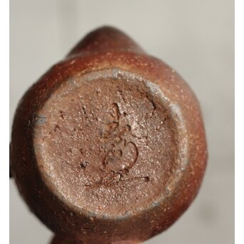 西村春湖 備前焼 宝瓶 急須　P526 