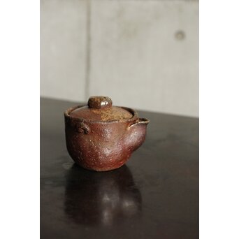 西村春湖 備前焼 宝瓶 急須　P526 