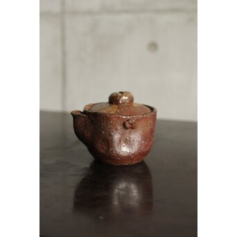 西村春湖 備前焼 宝瓶 急須　P526