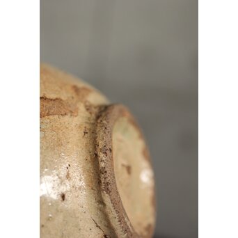 朝鮮李朝 笹葉火間 堅手茶碗　P527 