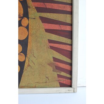 立山崇「陣笠」ミクストメディア　Z587 