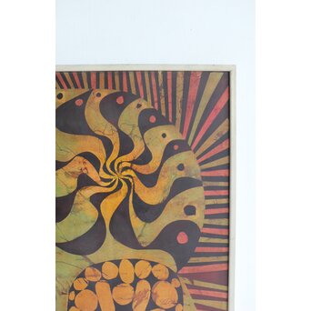 立山崇「陣笠」ミクストメディア　Z587 