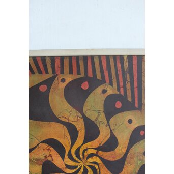 立山崇「陣笠」ミクストメディア　Z587 