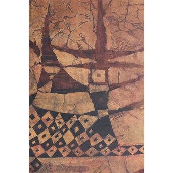 立山崇「おめん」ミクストメディア　Z590 