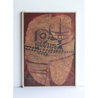 立山崇「おめん」ミクストメディア　Z590