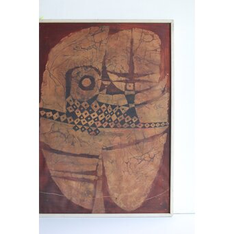 立山崇「おめん」ミクストメディア　Z590 