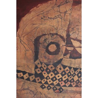 立山崇「おめん」ミクストメディア　Z590 