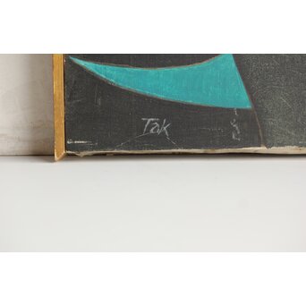 立山崇「触手」油彩　Z593 