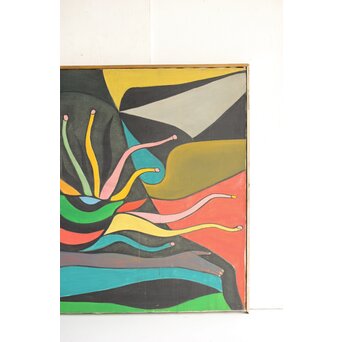 立山崇「触手」油彩　Z593 