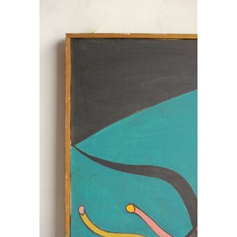 立山崇「触手」油彩　Z593 