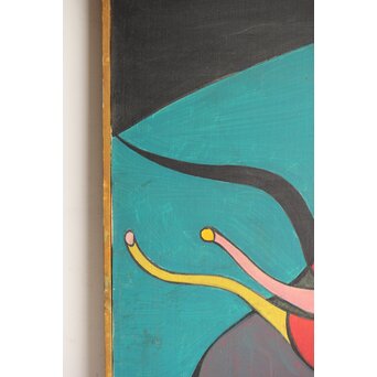 立山崇「触手」油彩　Z593 