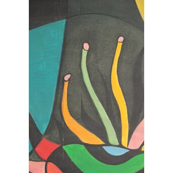 立山崇「触手」油彩　Z593 