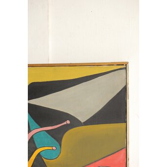 立山崇「触手」油彩　Z593 