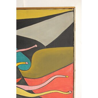 立山崇「触手」油彩　Z593 