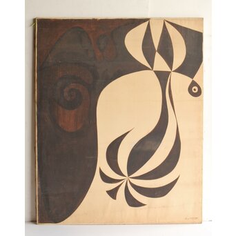 立山崇「かたち」油彩　Z595